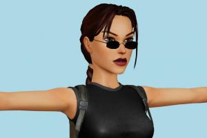 Lara Croft Lara-Croft, Lara, Croft, lara, Tomb-Raider, girl, female, woman, people, human, xna, characters, rigged
